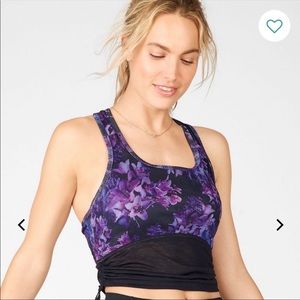 New With Tags Fabletics Midi Logo Sports Bra Ryan